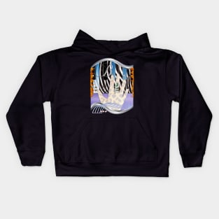 Piano B chord on fire. Kids Hoodie